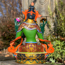 Load image into Gallery viewer, Green Tara Statue - 16.5cm