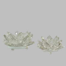 Carica l'immagine nel visualizzatore di Gallery, Crystal Lotus Flower Candle Holder