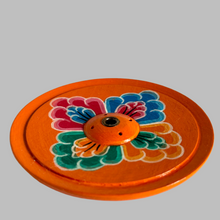 Load image into Gallery viewer, Hand Painted round wooden Incense holder