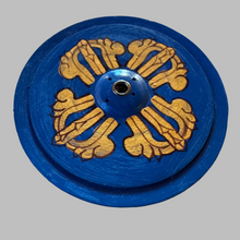 Load image into Gallery viewer, Hand Painted round wooden Incense holder