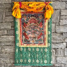 Load image into Gallery viewer, Wheel of Life Thangka - the endless cycle of birth and rebirth driven by karma and ignorance.