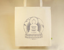 Load image into Gallery viewer, Tote bag "Choose Peace"