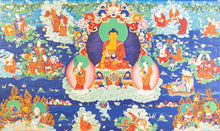 Load image into Gallery viewer, Buddha Shakyamuni and the 16 Arhats Panel