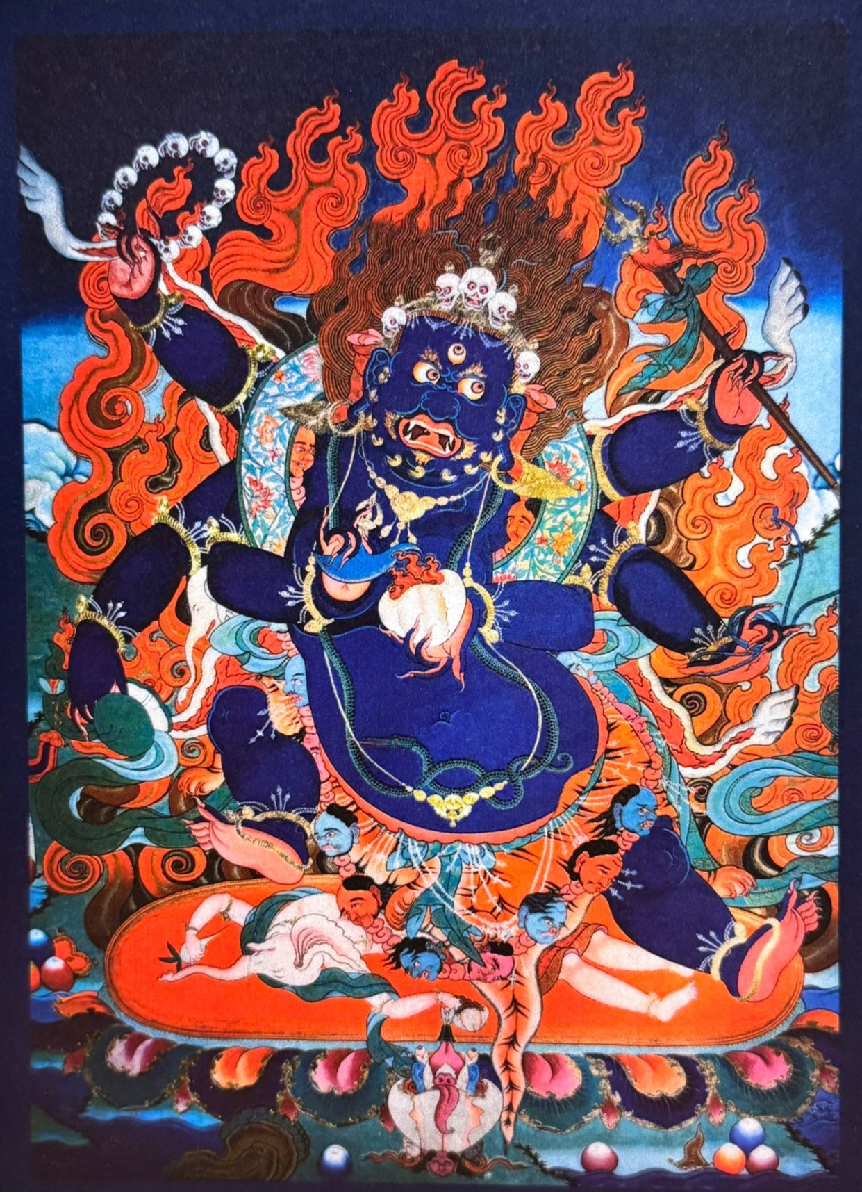 Mahakala con sei braccia