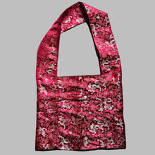 Load image into Gallery viewer, Handmade Brocade Monk Shoulder Bag – Dragon &amp; Flower
