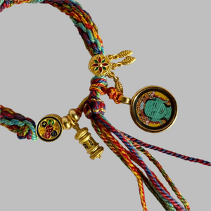 Tibetan Thangka robe Green Tara Bracelet