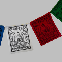 Load image into Gallery viewer, Mini Prayer flag - Buddhist deities
