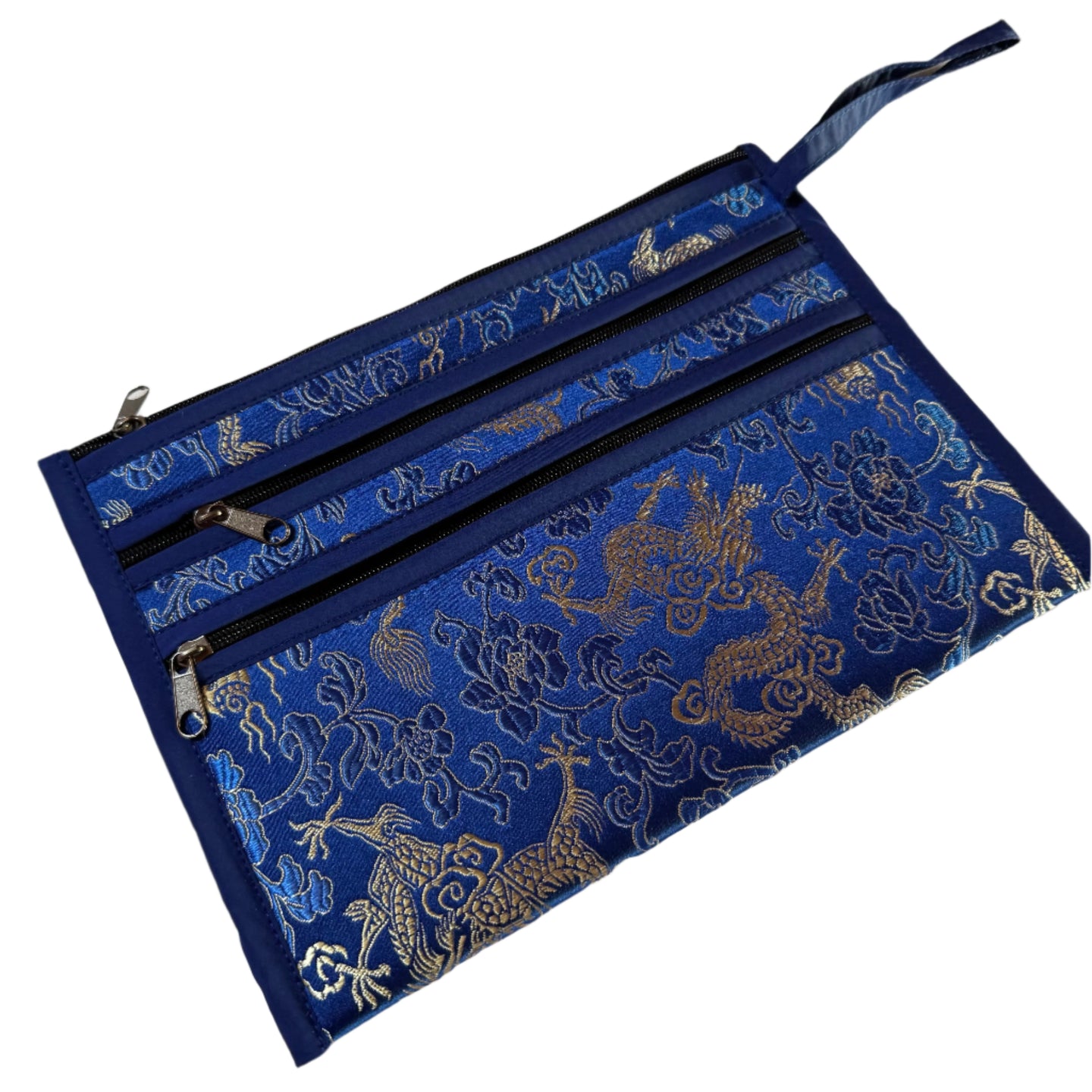 Borsa Broccato con Drago - Fiore di loto