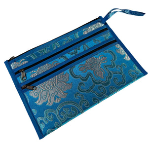 Borsa Broccato con Drago - Fiore di loto