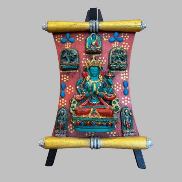 Altare Stile Antico di Chenrezig – 27 cm