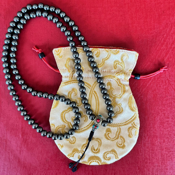 108 Mala - Hematite
