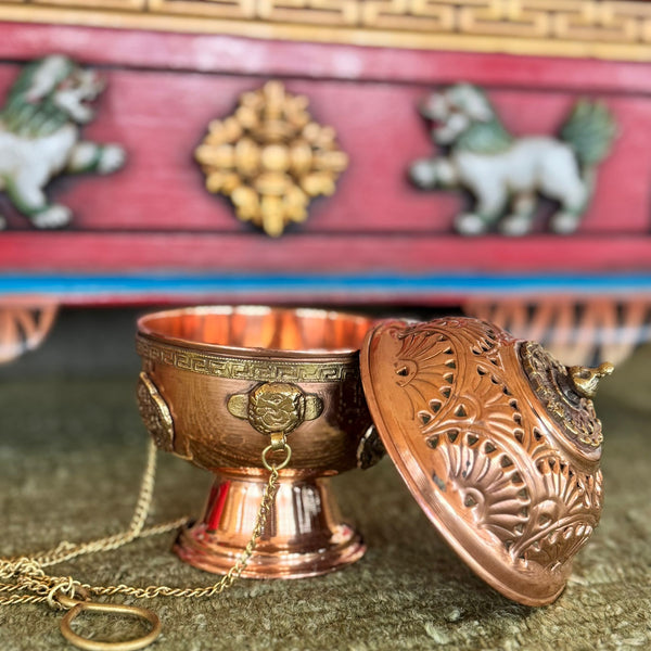Tibetan Hanging Incense Burner with Stand