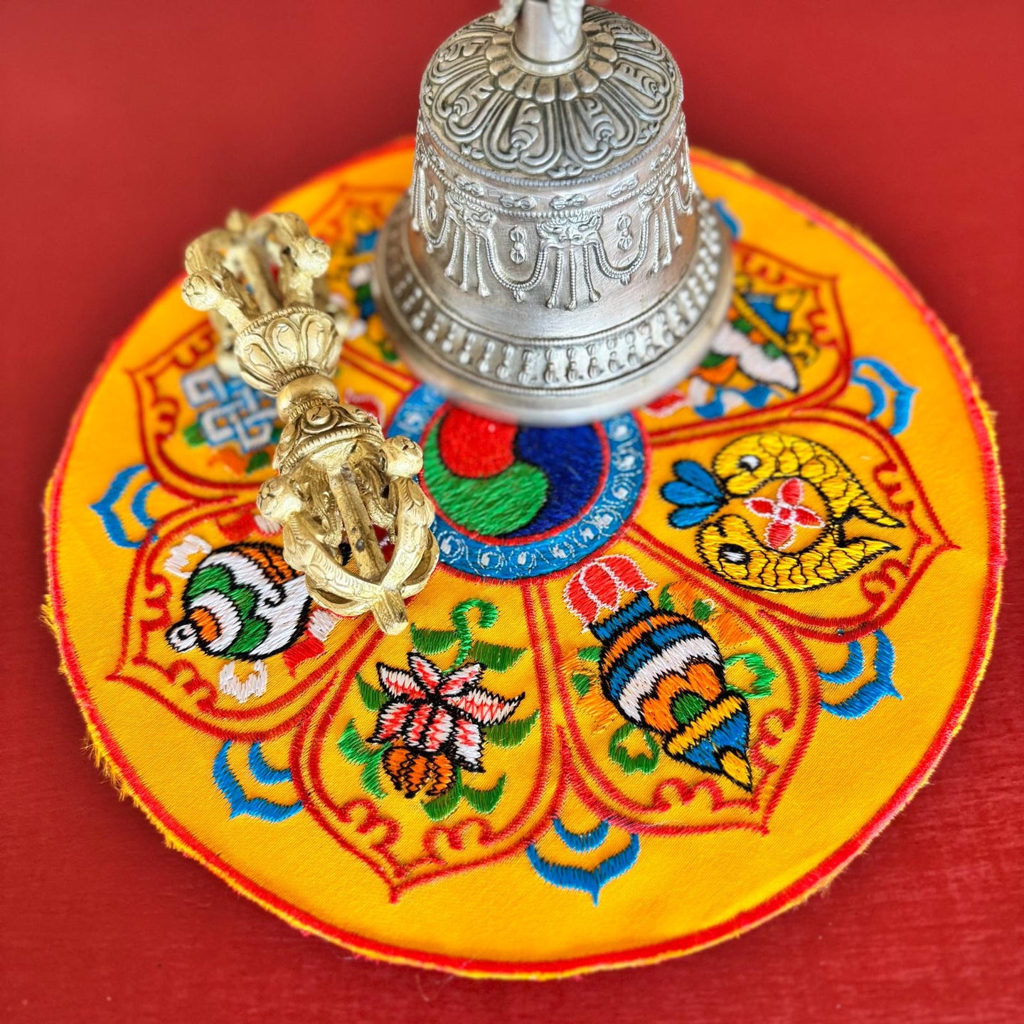 Tibetan 8 Lucky Symbol table mat