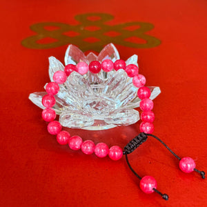 Bracciale Mala con Perline Effetto Nuvola