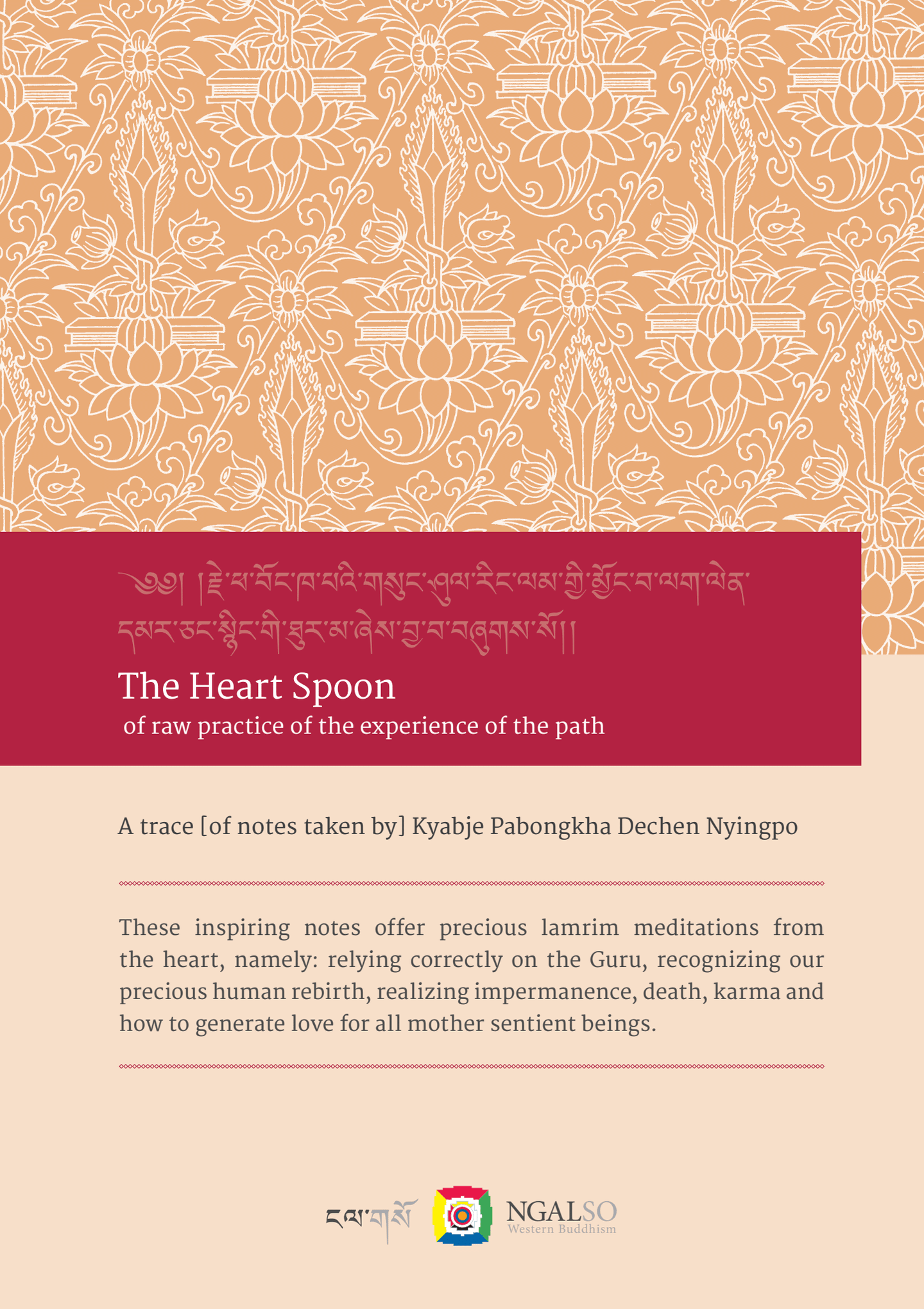 The heart spoon - of raw practice of the experience of the path