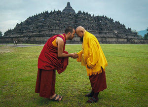 Lama Gangchen Rinpoche and Lama Michel Rinpoche