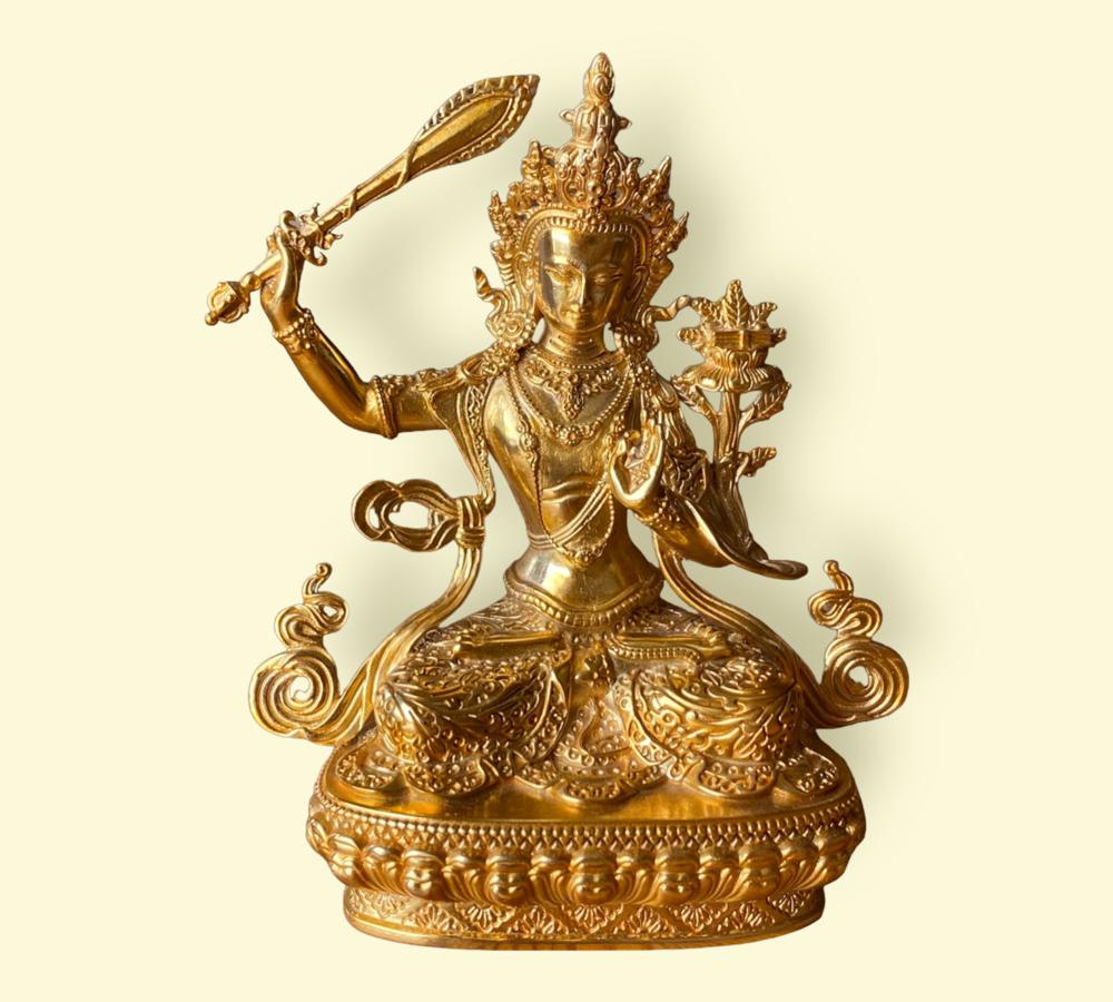 Buddha Manjushri - statua -10 cm